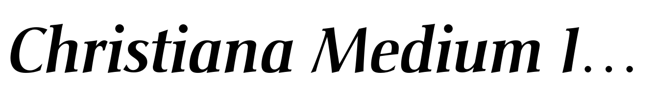 Christiana Medium Italic
